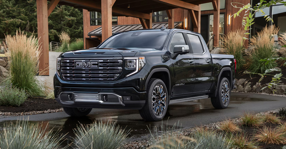 A parked black 2026 Sierra 1500