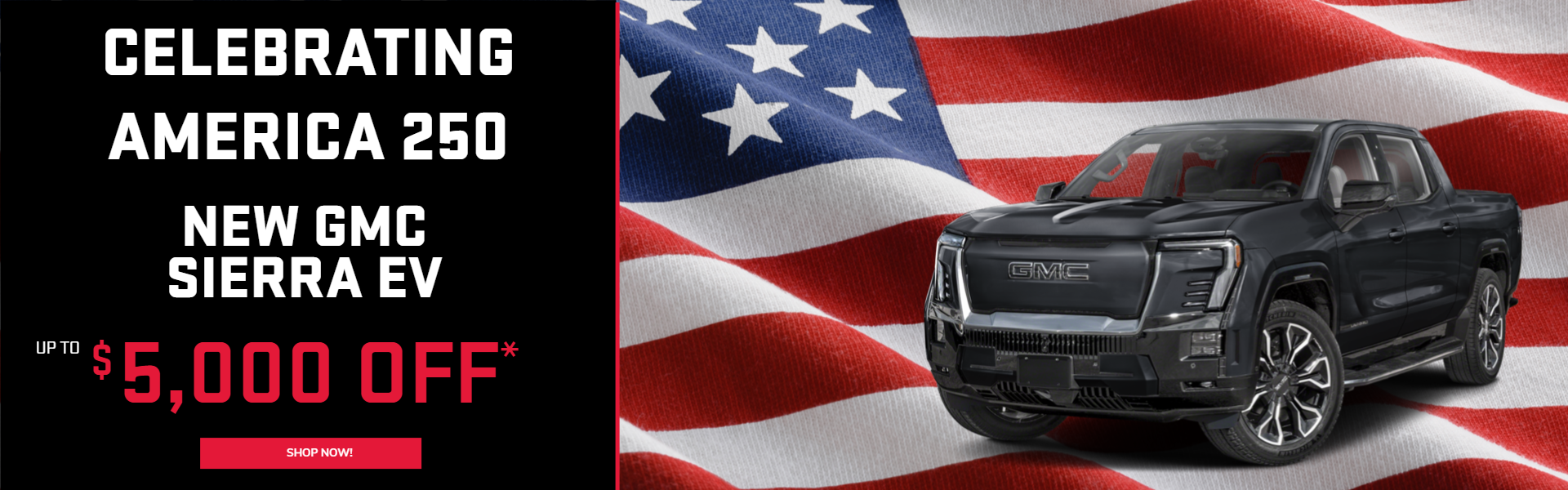 up to $500 off Sierra EV